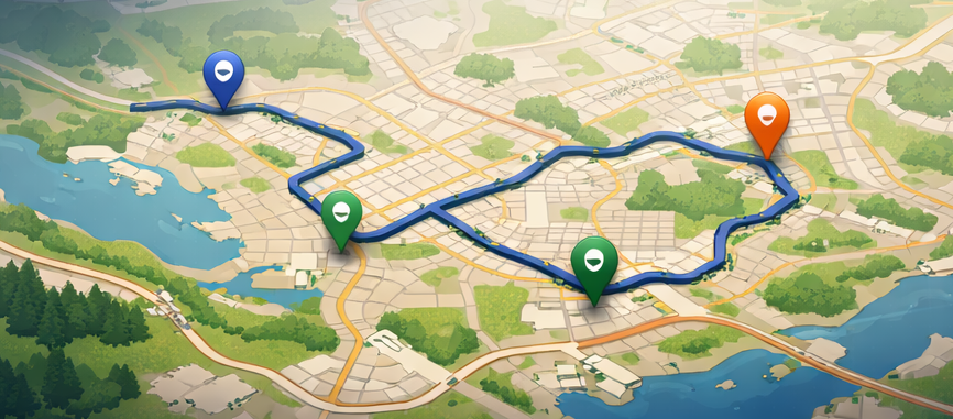 Route map preview